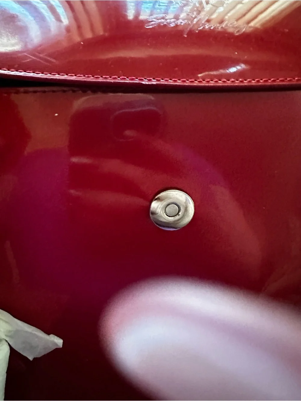 Beijo by Susan Handley Red Patent Shoulder Bag NWT w/ Dust Bag Y2K